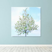 春-ハッピーイースター キャンバスプリント (インサイチュ (ウッドフロア))