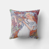 春（フォーシーズンズ）、アルフォンスミュシャ クッション (裏面)