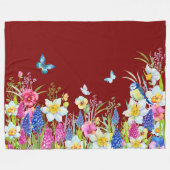 春 フリースブランケット (正面(横))