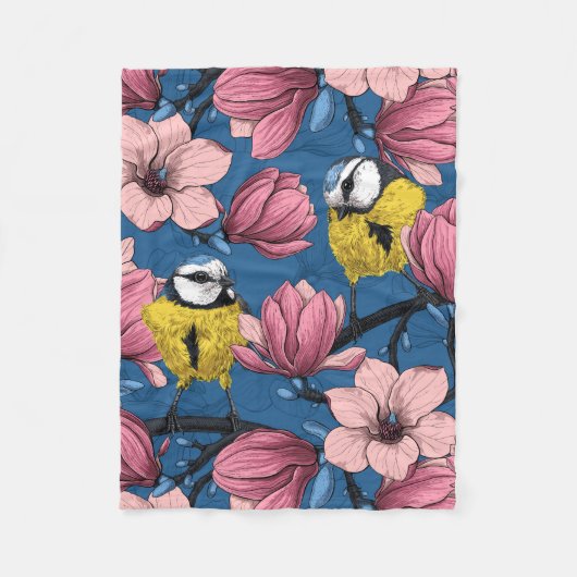 春 フリースブランケット (正面)