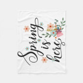 春 フリースブランケット (正面)