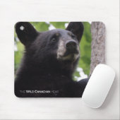 春 – ブラックベア マウスパッド (マウス)