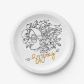 春 ペーパープレート (正面)