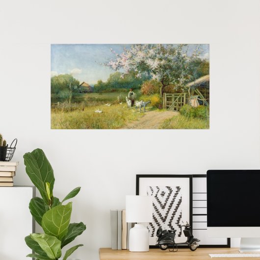 春 ポスター (ホームオフィス)