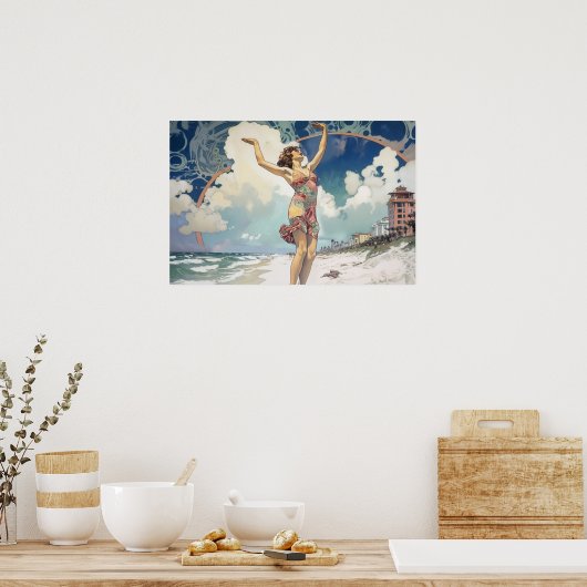 春 ポスター (キッチン)