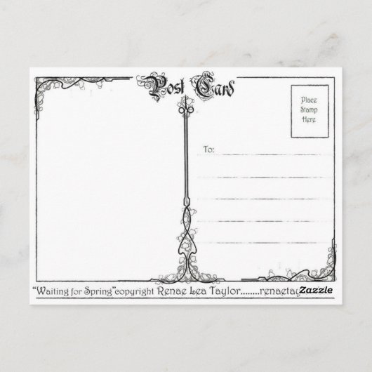 春 ポストカード (裏面)