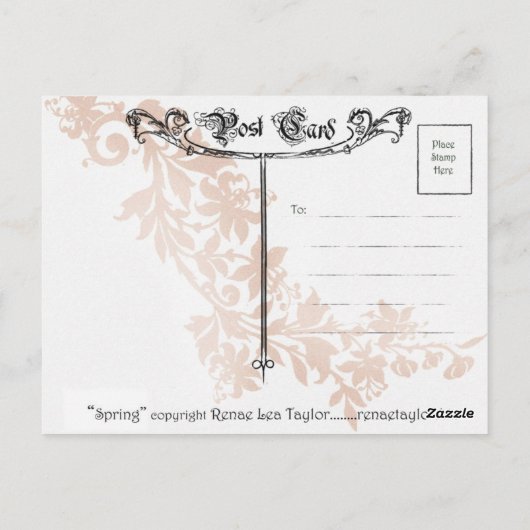 春 ポストカード (裏面)