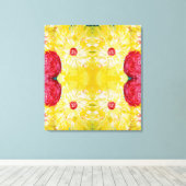 春、モダン芸術、表現力絵画の高さ キャンバスプリント (インサイチュ (ウッドフロア))