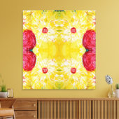 春、モダン芸術、表現力絵画の高さ キャンバスプリント (インサイチュ (リビング))