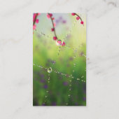 春・モーニング・ブックマークの宝石 名刺 (裏面)