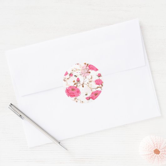 春 ラウンドシール (封筒)