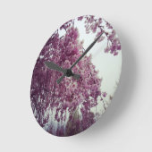 春 ラウンド壁時計 (傾斜)