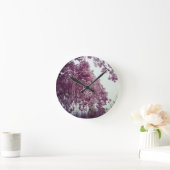 春 ラウンド壁時計 (ホーム)