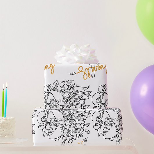 春 ラッピングペーパー