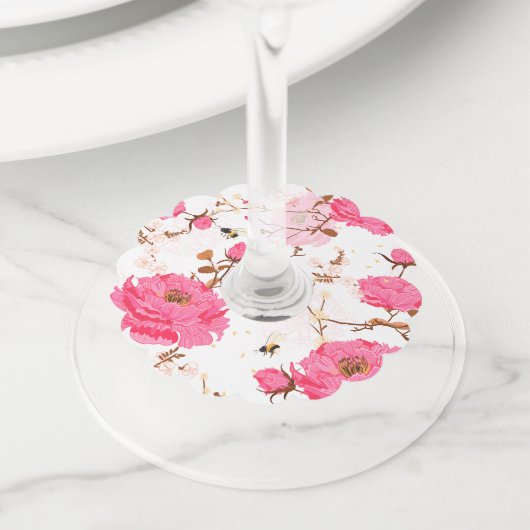 春 ワイングラスタグ (クローズアップ)