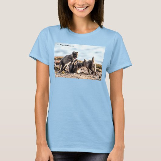 春 – 北極キツネ女子 Tシャツ (正面)