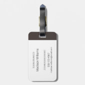 春 – 北極キツネ ラゲッジタグ (裏面縦)