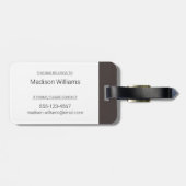 春 – 北極キツネ ラゲッジタグ (裏面横)