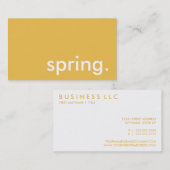 春。 名刺 (正面/裏面)