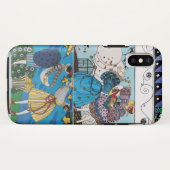 春、夏アールデコ女性美しいファッション Case-Mate iPhoneケース (裏面(横))