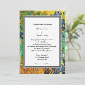 春、夏結婚式招待状。ファンゴッホ 招待状 (スタンド正面)