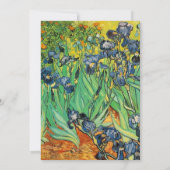 春、夏結婚式招待状。ファンゴッホ 招待状 (裏面)