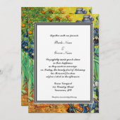 春、夏結婚式招待状。ファンゴッホ 招待状 (正面/裏面)