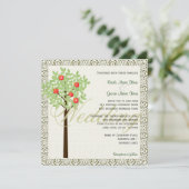 春、夏結婚式招待状。 招待状 (スタンド正面)