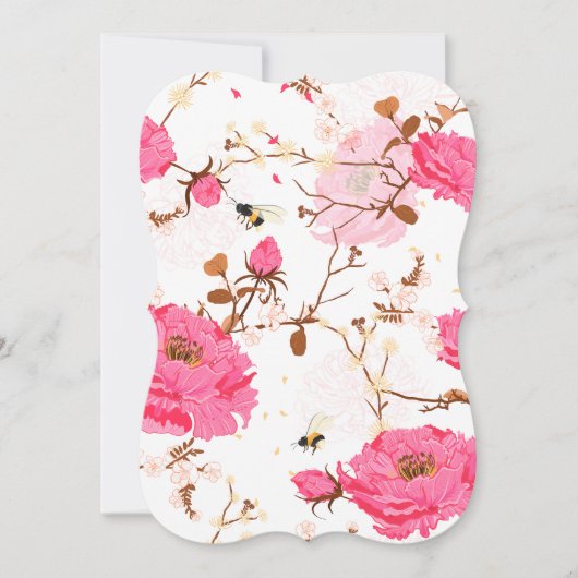 春 招待状 (正面)