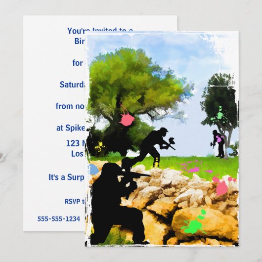 春 招待状 (正面/裏面)