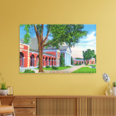 春・敷地の外観 キャンバスプリント (インサイチュ (リビング))