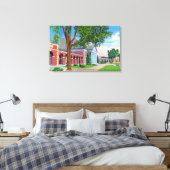 春・敷地の外観 キャンバスプリント (インサイチュ (寝室))