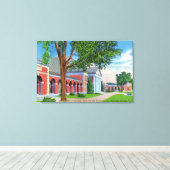 春・敷地の外観 キャンバスプリント (インサイチュ (ウッドフロア))