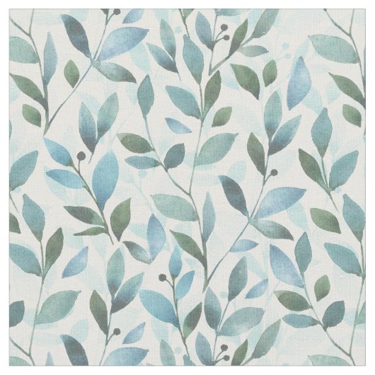 春。水彩花模様 ファブリック (クローズアップ)