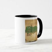 春、江戸時代に旅行している征夷大将軍 マグカップ (正面右)