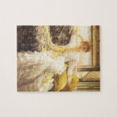 春(海辺)by James Tissot,ヴィンテージポートレート ジグソーパズル (横)