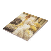 春（海辺）by James Tissot,ヴィンテージポートレート タイル (側面)