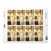 春（海辺）by James Tissot,ヴィンテージポートレート ラベル (フルシート)