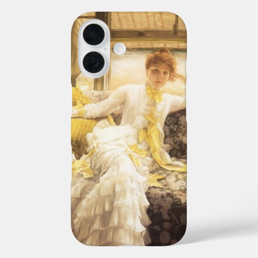 春(海辺)by James Tissot,ヴィンテージポートレート Case-Mate iPhoneケース (裏面)
