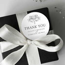 春（紋章の）フラ・ダ・リエレガントなウェディング感謝していユー ラウンドシール