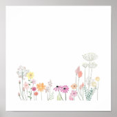 春，花，花，自然，パステル ポスター (正面)