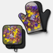 春 鍋つかみ&鍋敷きセット (正面/裏面)