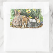 春 長方形シール (バッグ)