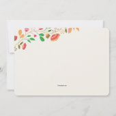 春(鳥)ショウジョウコウカンチョウ招待状 招待状 (裏面)