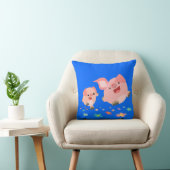 春!!2匹のかわいい漫画ピッグ枕 クッション (椅子)