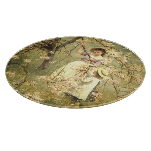 春、c.1880 カッティングボード (角)