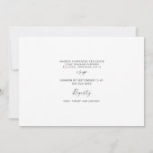 春About to Ultrasound Wildflowerベビー 招待状 (裏面)