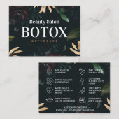 春Botox AfterCareの説明 名刺 (正面/裏面)