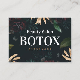 春Botox AfterCareの説明 名刺