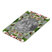 春Crabapple Blomsフレーム写真の追加 マグネット (左側)